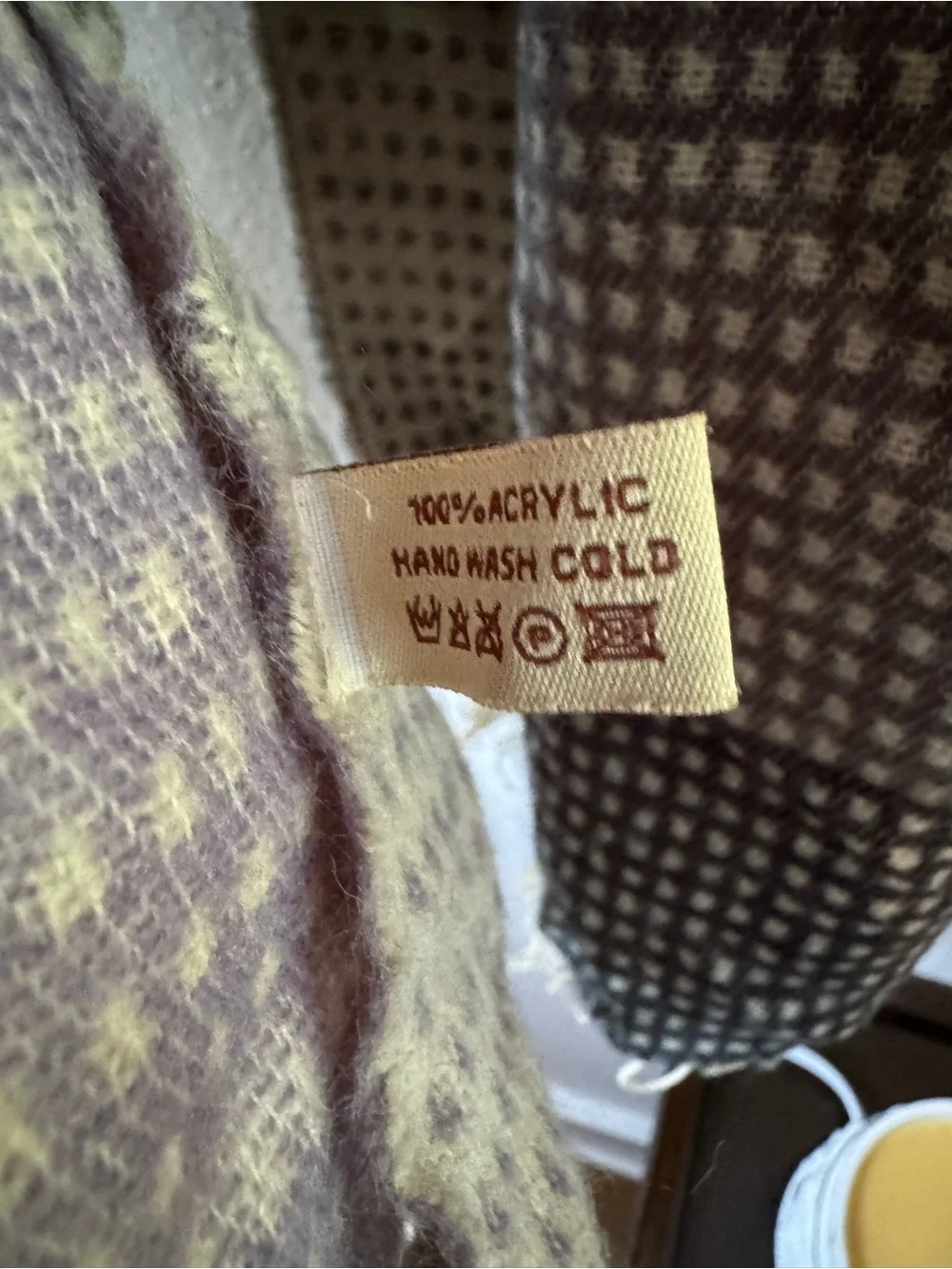 Neutral Long Plaid Lightweight Scarf - Multi Neutral Tones